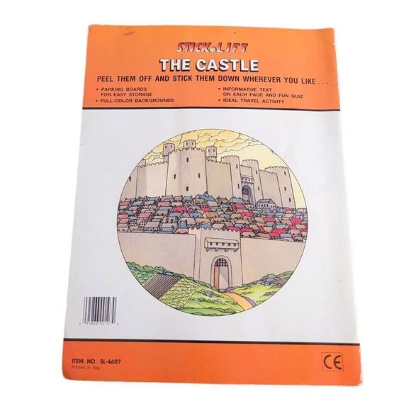 Vintage Stick Lift Create Picture Castle Safari Vinyl Figure Educational Book - Picture 6 of 6